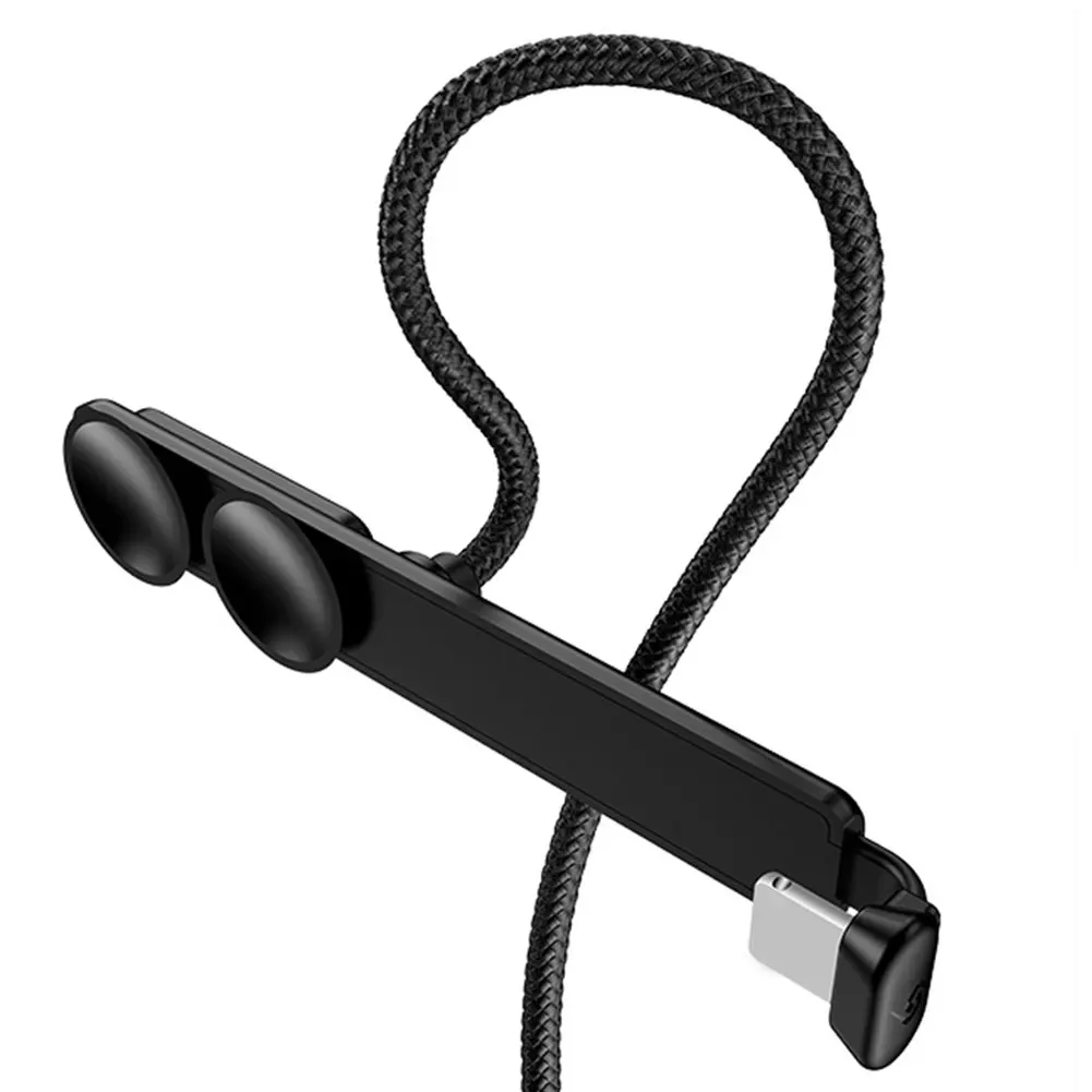 

1.5m Phone Gaming U Type Braided Compatible Fast For Android IOS Flexible Portable -free With Suction Cup Charging Cable