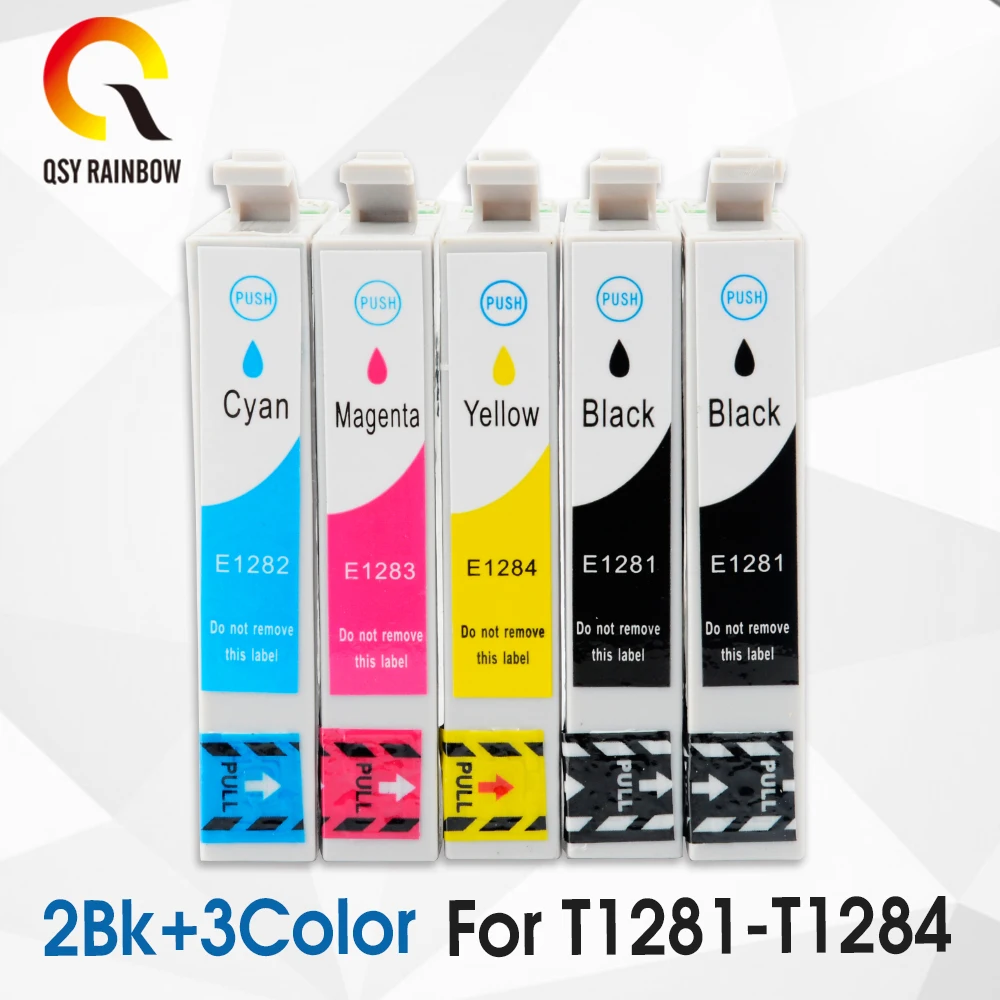 

5x COMPATIBLE T128 T1285 XL INK CARTRIDGE FOR STYLUS SX130 SX230 SX425W SX235W SX435W INKJET PRINTER