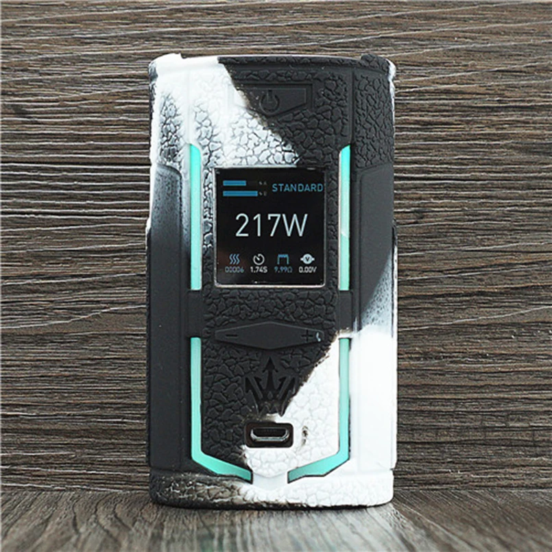 Чехол с текстурой для VooPoo X217 217W TC Box Mod, защитный силиконовый чехол, подходит для VOOPOO Woody Vapes X 217