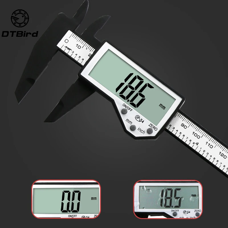 

Electronic Plastic Caliper Waterproof IP54 0-150mm 6 Inch LCD Digital Vernier Caliper Gauge
