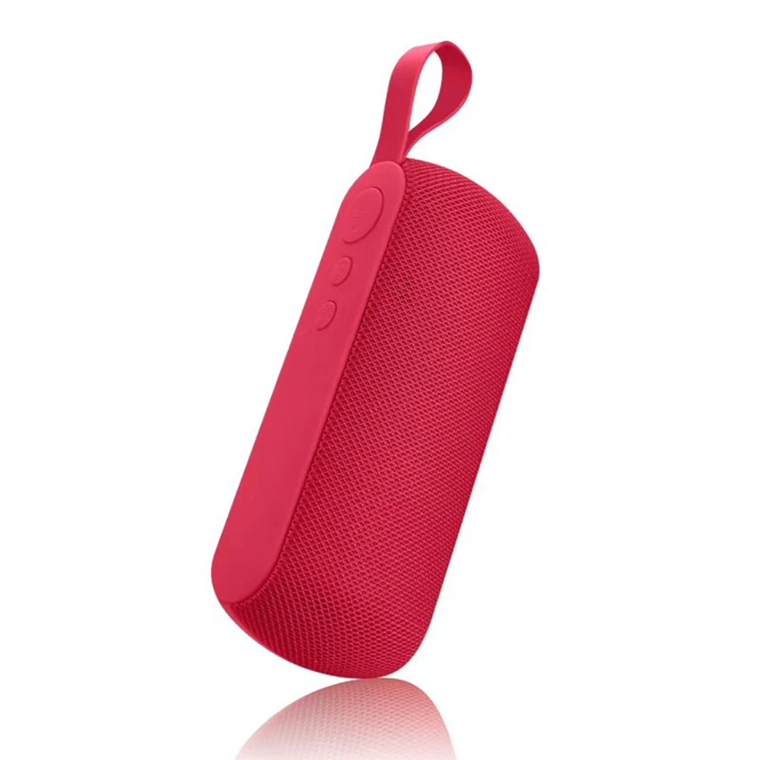 Aimitek Q106 открытый Портативный Bluetooth V4.2 Динамик Беспроводной сабвуфер TF usb-флеш-накопитель MP3 плейер AUX с микрофоном для смартфонов - Цвет: Red