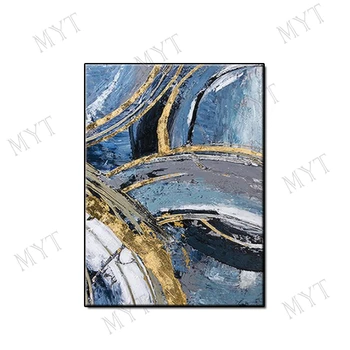 

POP Free shipping wall home decor Hand-painted Abstract deep color Oil Painting wall picture for living room hotel no framed