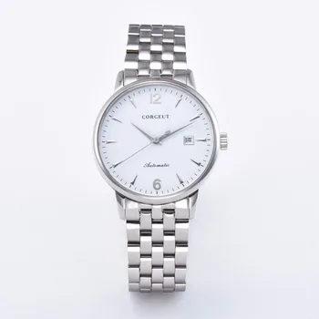 

Men dress Watch calendar sapphire glass full stainless Mechanical Automatic men watch Luxury top Brand Relogio Masculino