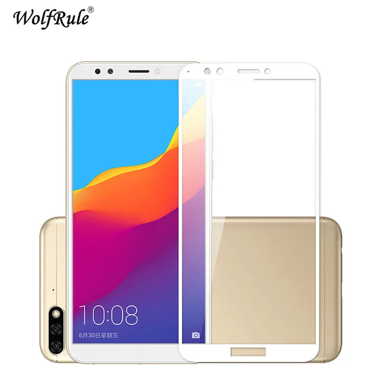 

For Phone Film Huawei Honor 7C Screen Protector Full Tempered Glass For Huawei Honor 7C Glass AUM-L41 Russian Version 5.7''