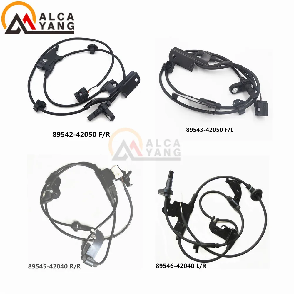 

Malcayang Set ABS Wheel Speed Sensor for Toyota Rav4 2.4L 2.5L 3.5L 2006-2012 89546-42040 89545-42040 89542-42050 89543-42050