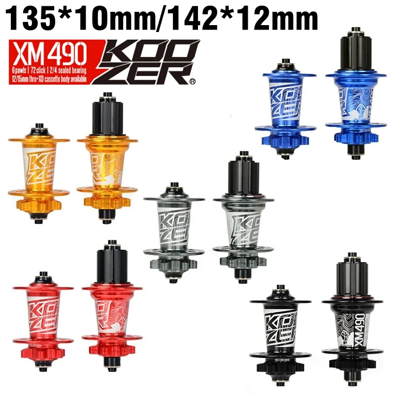 

Koozer XM490 32 Holes Disc Brake MTB Hubs 4 Bearings Hub Mountain Bike Hubs 10*135mm QR 100*15 12*142mm Thru Axle Bike Parts