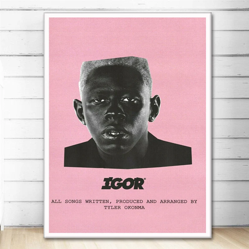 Posters and Prints Tyler The Creator Igor Rap Music Album Stars Poster Wall Art Picture Canvas Painting for Room Home Decor