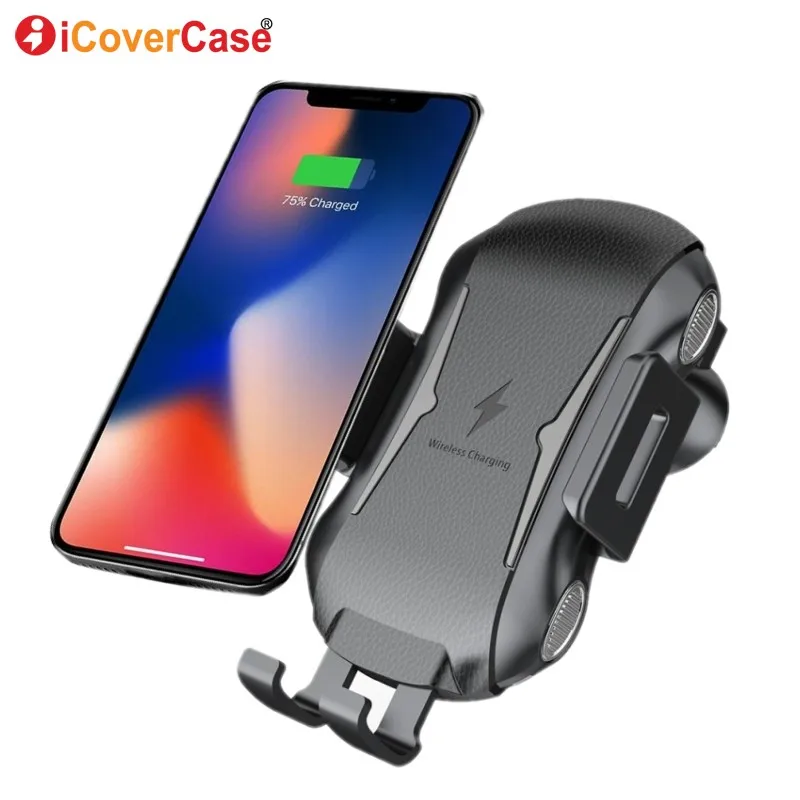 Qi Car Wireless Charger For Samsung Galaxy S10 S10e S8 S9 Plus S9+ Note 9 8 5 Phone Charger Fast Wireless Charging Mount Holder
