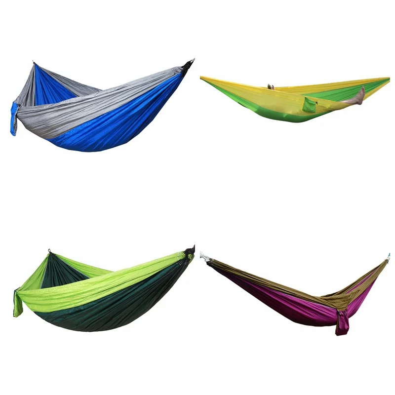 

Portable Hammock Outdoor double Parachute Cloth 2 Person hamaca hamak rede Garden hanging chair sleeping travel swing hamac New