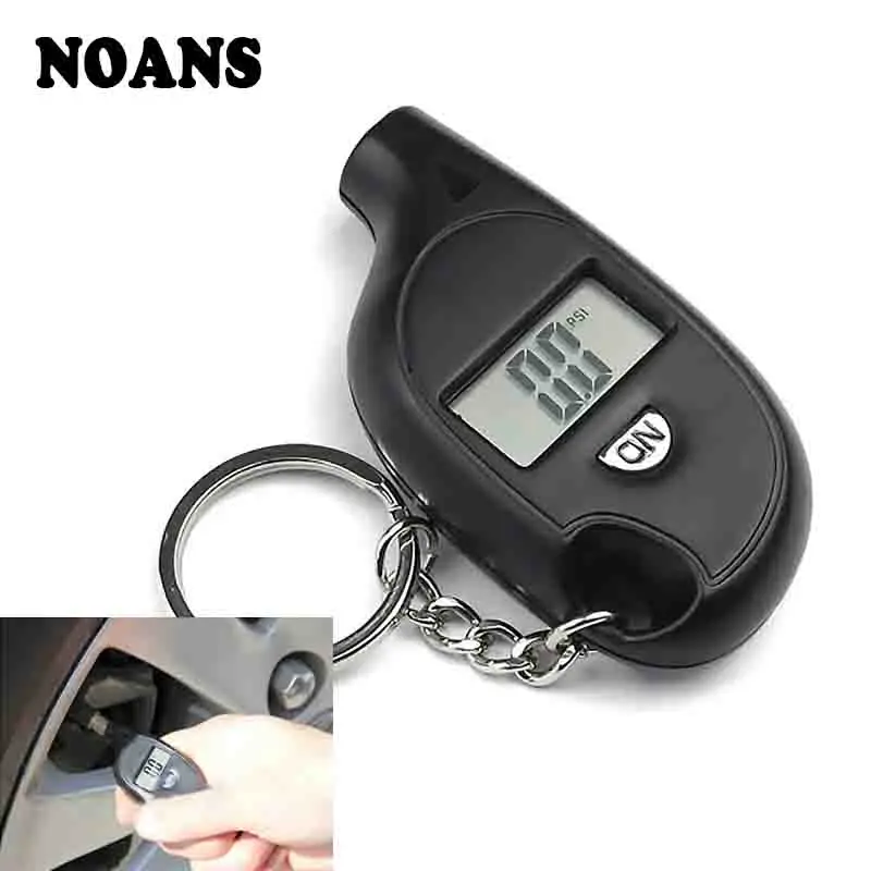 

NOANS Mini Vehicle Digital LCD Display Tire Air Pressure Gauge Keychain For Nissan Juke Tiida Subaru Ford mondeo mk4 mk3 Opel