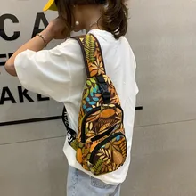 Граффити Листья печати унисекс любовник Мода Печать Цветок Сумка через плечо сумка на грудь Сумка nerki bolso mujer# ZD