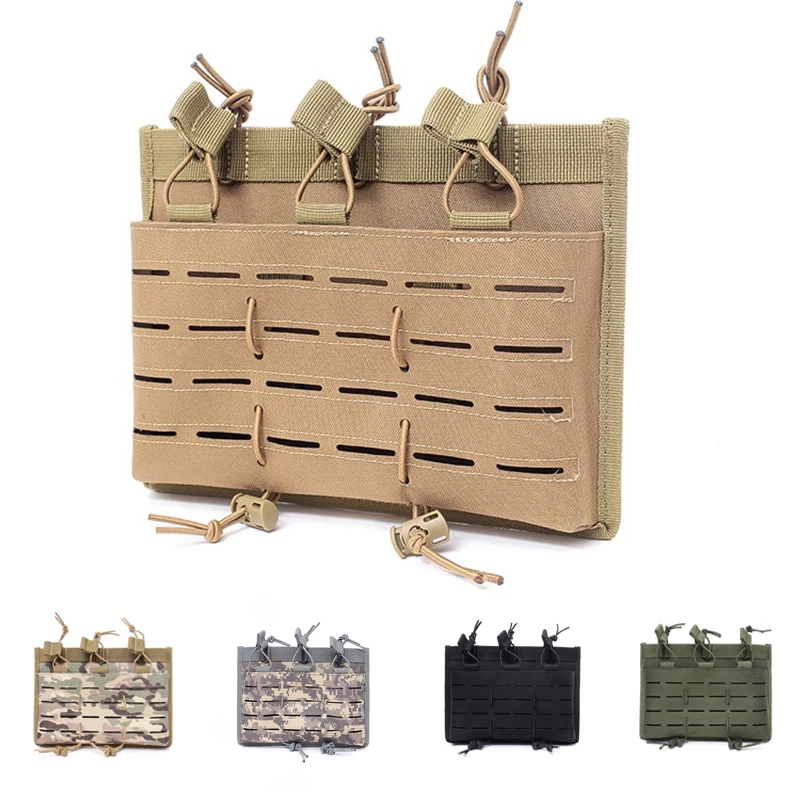 

Tactical Hunting Holster Molle Pouch Triple Magazine Pouch Military Vest Molle Pack Accessories Bag 5 Colors