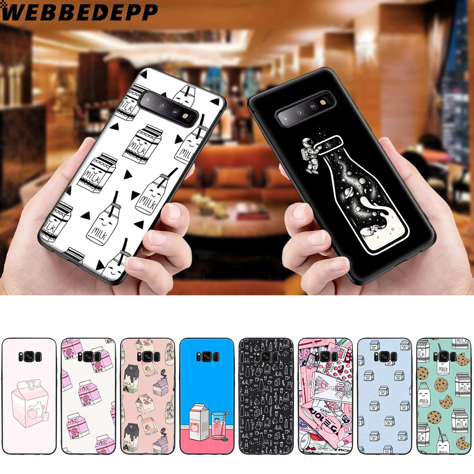WEBBEDEPP молочный милый розовый мягкий чехол для Samsung Galaxy S10 S10e S9 S8 Plus S7 S6 Edge &amp J6 2018 Note