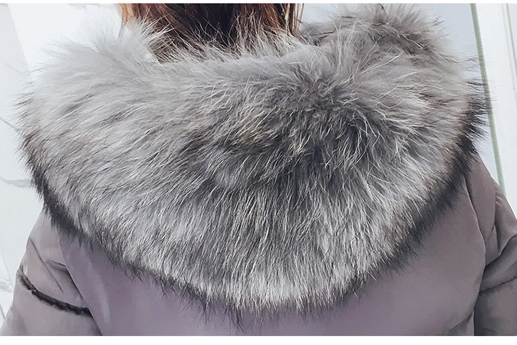 Women Parkas Long Winter Loose Cotton Coat Female Hooded Winter Jacket Women 2018 Women Winter Coat Korean Style LZ979 (18)