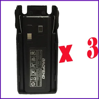 

Best 3pcs Portable Radio Walkie Talkie Original 7.4V 2800mah Baofeng Battery for Baofeng UV-82 Accessories Baofeng UV 82 Battery
