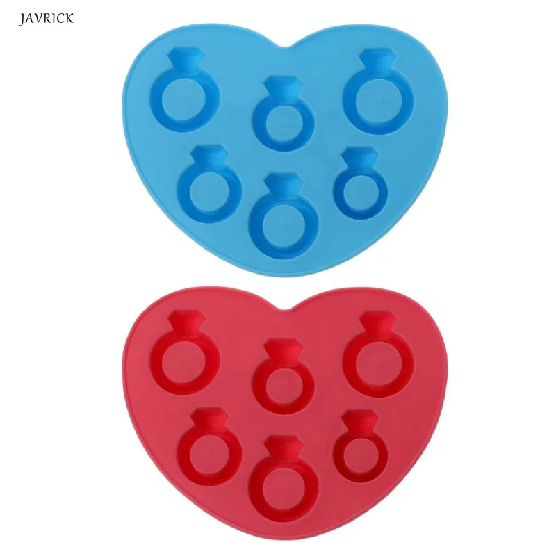 

Diamond Solitaire Engagement Ring Silicone Chocolate Jewelry Mold Ice Cube Tray