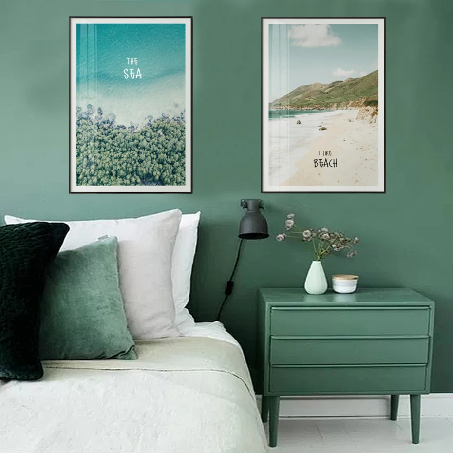 

Sea Forest Travel Landscape Wall Art Pictures Nordic Canvas Paintings Poster and Print for Living Room Home Decor Drop shipping