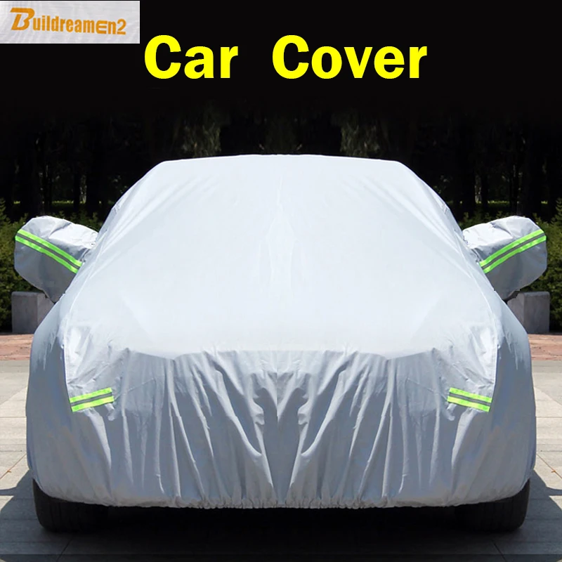 Buildreamen2 New Car SUV Sedan Hatchback Cover Anti UV Outdoor Rain Shield Snow Protection Covers Sun