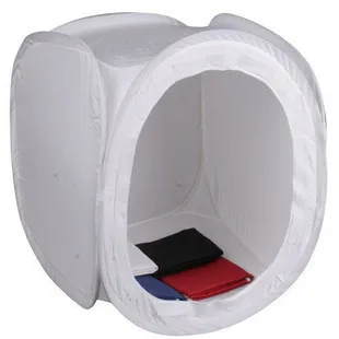 

Photo Studio Light Tent Soft Box Shooting tent 80CM shed cotans photographic equipment 4 flock printing background cloth CD50