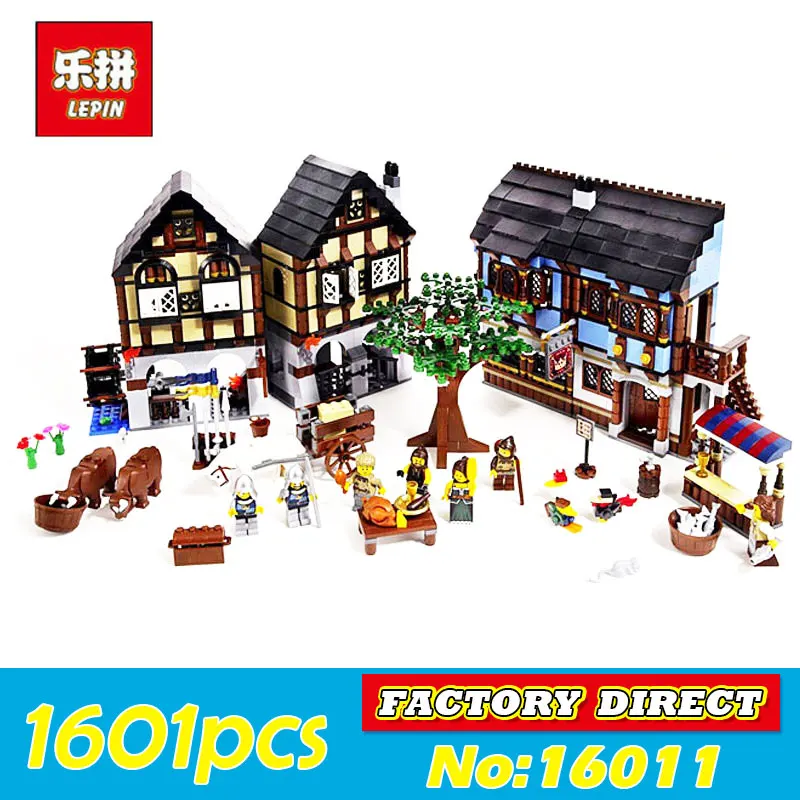 

LEPIN16011 1601Pcs Medieval Manor Castle Set Castle Series Kit Building Blocks Bricks Model Educational Toys for Children Gifts