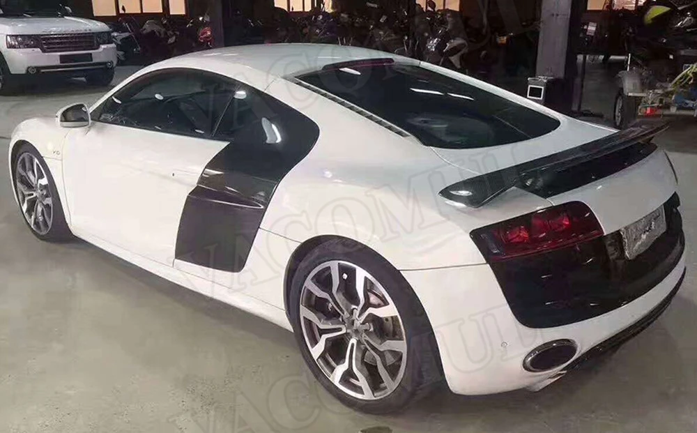 Для R8 GT Стиль углеродного волокна спойлер заднего багажника крыла для Audi V8 V10 2007