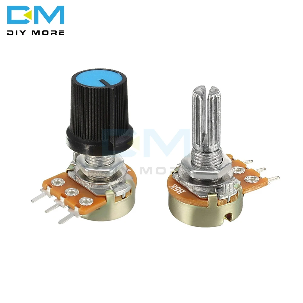 

10PCS Linear Taper Rotary Potentiometer Cap Knob Potentiometer Resistor 1K 2K 5K B10K 20K B50K 100K 250K 500K 1M Ohm For Arduino