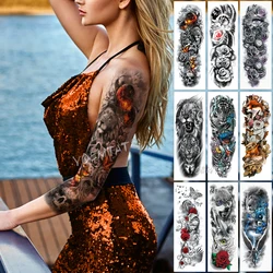 Large Arm Sleeve Tattoo Flame Planet Moon Waterproof Temporary Tattoo Sticker Burning Butterfly Skull Men Full Tatoo Women Large Arm Sleeve Tattoo Flame Planet Moon Waterproof Temporary Tattoo Sticker Burning Butterfly Skull Men Full Tatoo Women