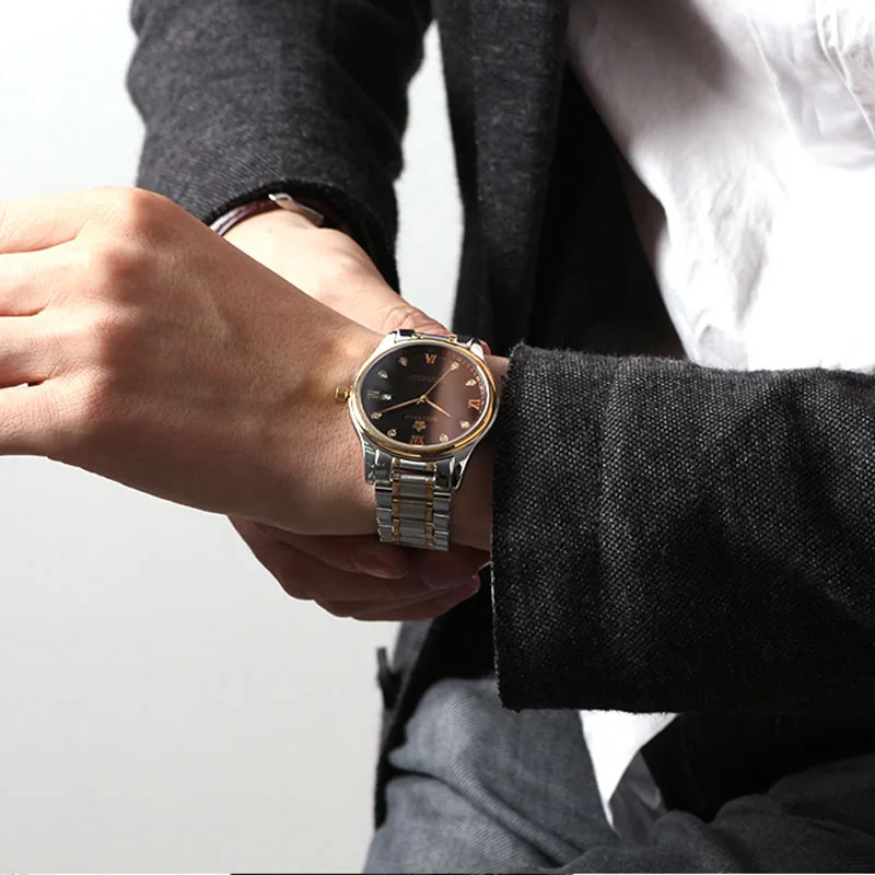 Модные Роскошные Брендовые Часы Реджинальд мужские часы из нержавеющей стали Кварцевые спортивные часы водонепроницаемые мужские наручные часы Мужские часы