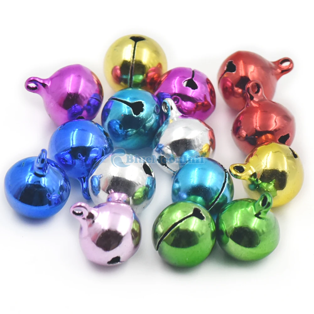 5/10/25 pcs Christmas Jingle Bell Charm Craft Sewing Bracelet Dog 18mm