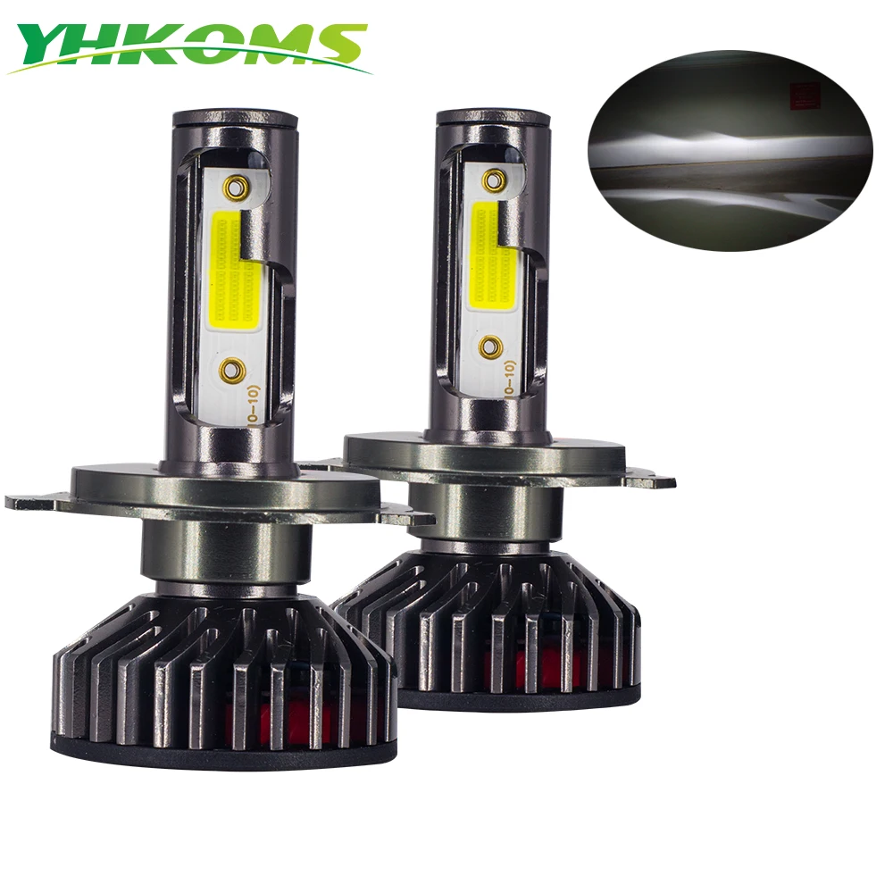 

YHKOMS Led Headlight Bulbs H4 Car Light H7 H1 H8 H9 H11 9005 HB3 9006 HB4 Fog Light 4300K 6500K 5000K 8000K 25000K 12V 24V