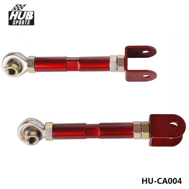 STAINLESS STEEL REAR TRACTION CONTROL RODS / ARMS FOR NISSAN 89-98 240SX S13/S14 300ZX (Red) HU-CA004