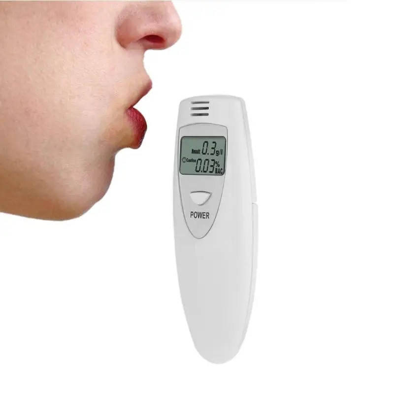 

Professional Digital Police Breath Alcohol Tester Breathalyzer LCD Display Breath Analyzer Alcohol Tester Instruments analysis