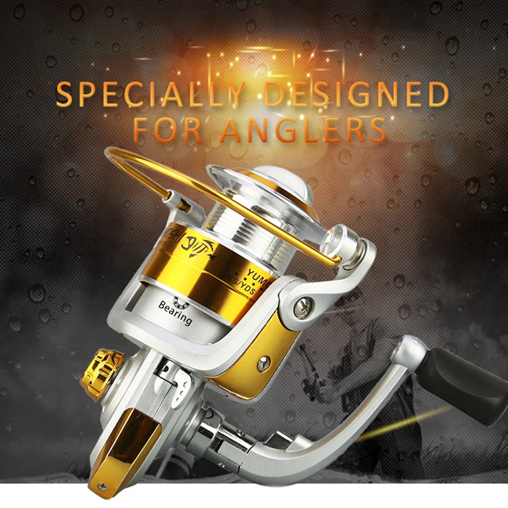 

MUQGEW Fishing Reel baitcasting reel BL1000-7000 5.5:1 Fishing Spinning Reels Metal 12BB Fly Wheel fishing gear