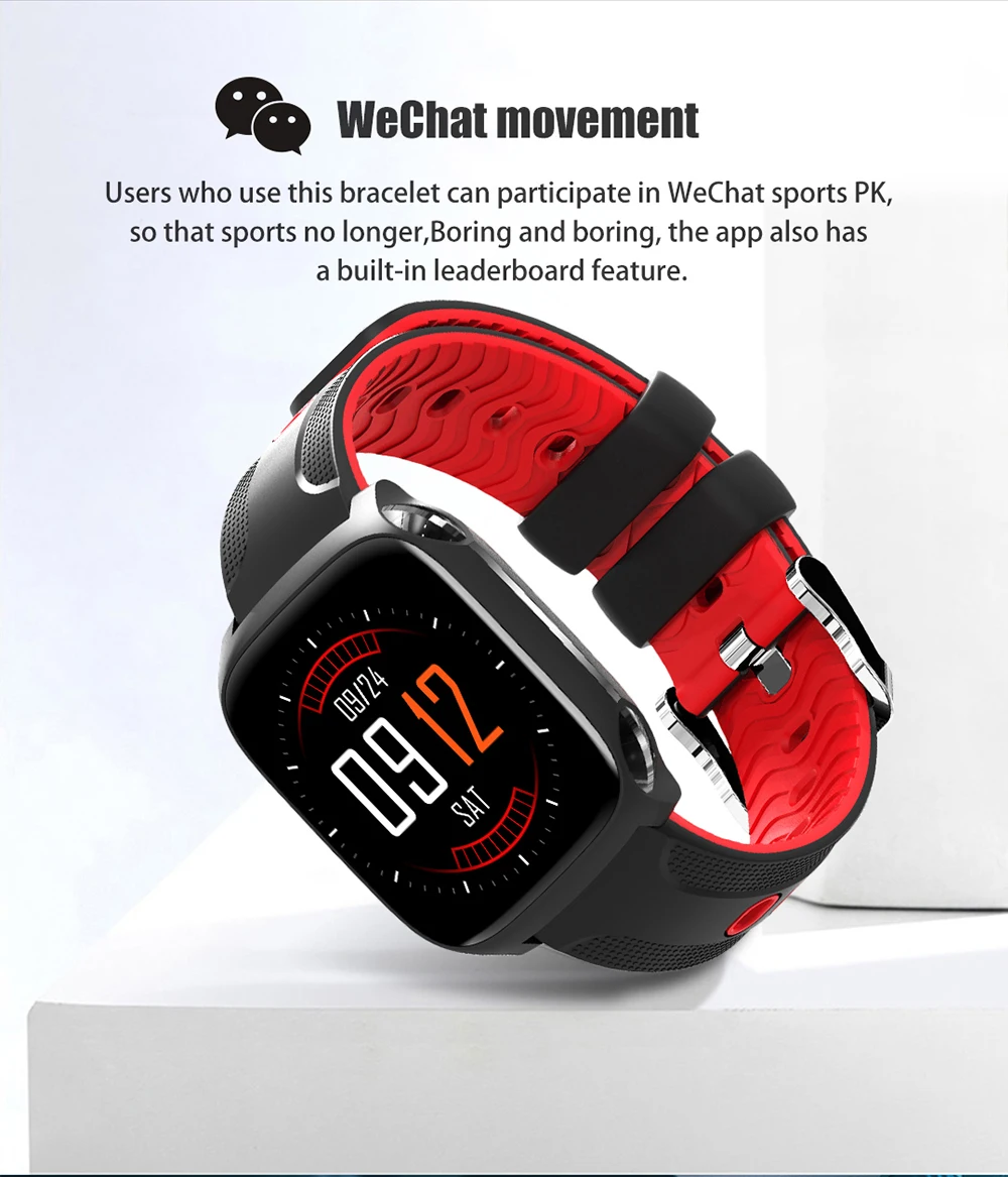 DIGOOR TF9 Smart watch men women IP67 waterproof Support multiple sport models Heart Rate Blood pressure Monitoring Fitness bracelet (4)