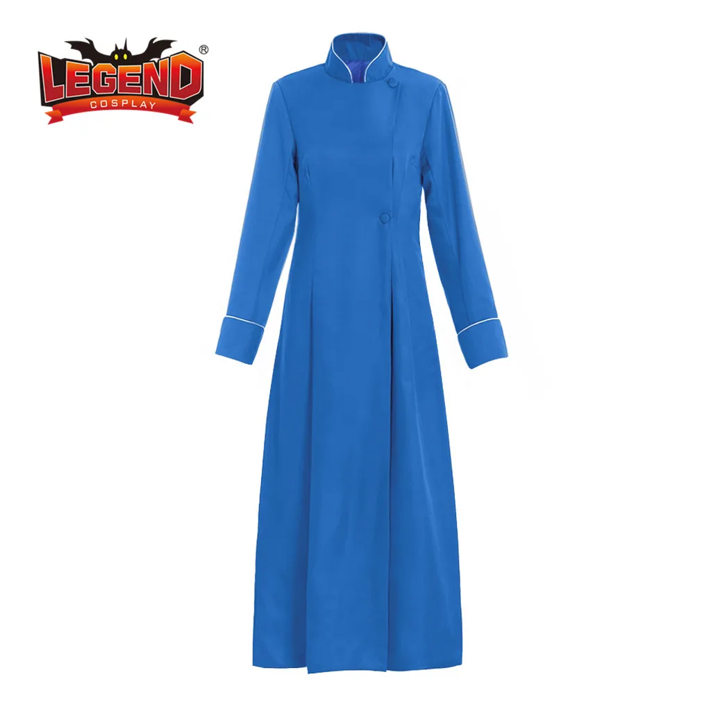 Католические Жрецы, духовенство, Cassock, красный халат, платье, духовенство, халат, жилет, средневековый обряд, женский халат - Цвет: blue