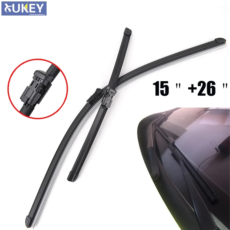 Xukey Front Windshield Wiper Blades For Ford Fiesta Mk 7 26"&15" Fit