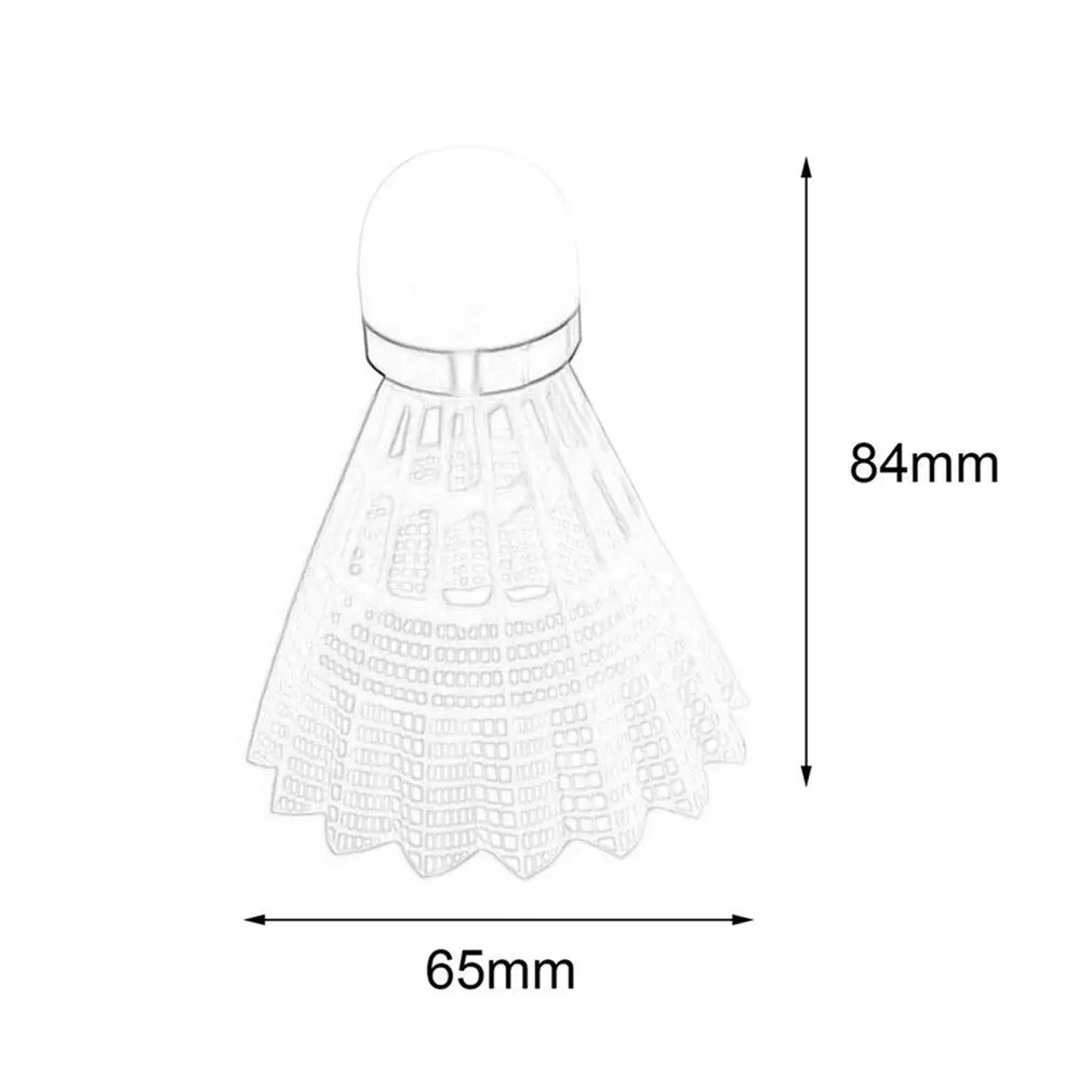 Tsai Super durable y ligero nylon plástico Bádminton entrenamiento pelota de plástico de transporte corcho cabeza de bola de madera