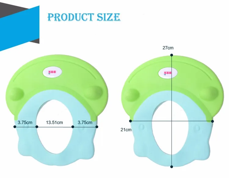 Силиконовая детская шапочка для душа, шампунь, шапочка для купания, регулируемая защита для детей, козырек для головы, шляпа для мытья волос, защита для младенцев, водонепроницаемая