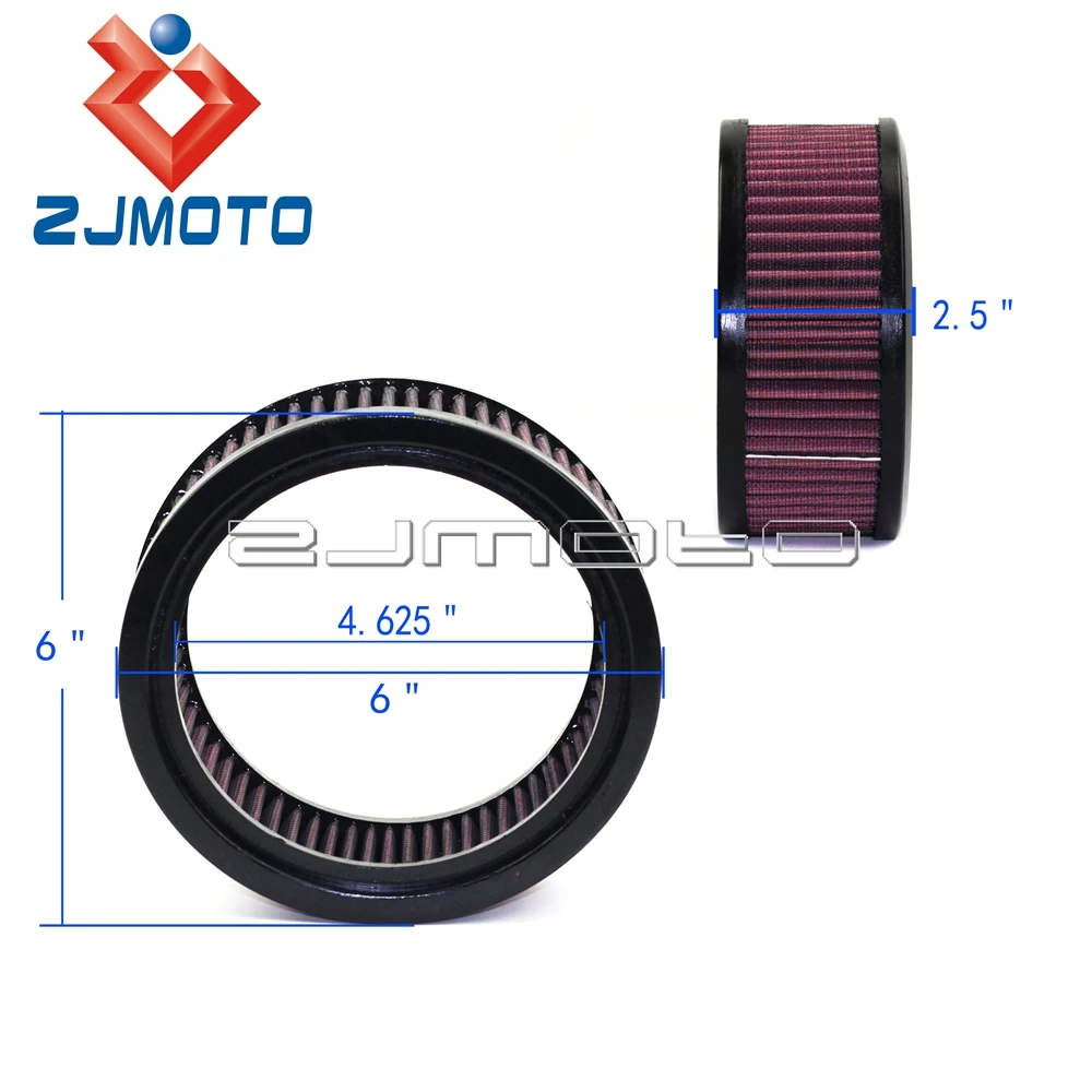 Синий воздушный фильтр для мотоцикла Harley E 3226 круглый с высоким потоком|air filter for