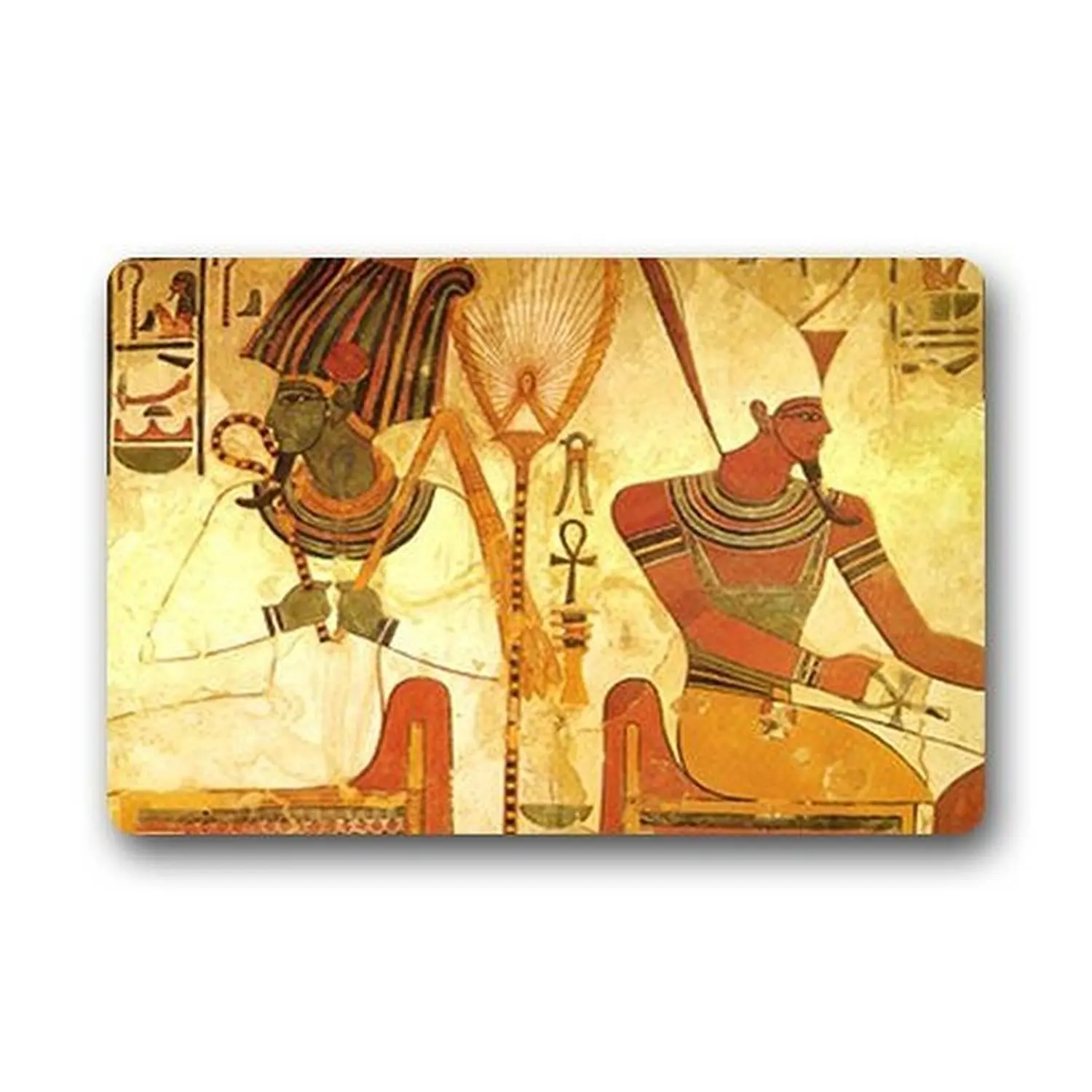 Memory Home Ancient Egypt Ankh Background Doormat Gate Pad Outdoors