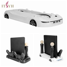 ITSYH  Cooling Fan For Playstation 4 Slim/Pro Console Vertical Bracket Stand Aircraft Car For PlayStation 4 Pro ConsoleWL7-201