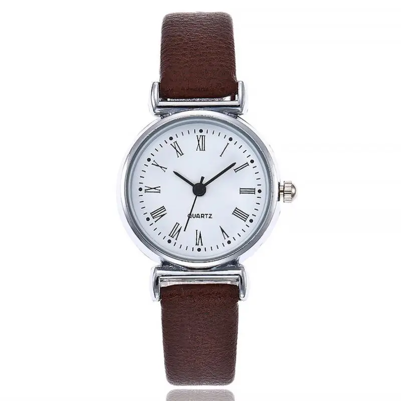 Лидирующий бренд для женщин браслет наручные часы небольшой циферблат контракт кожа наручные часы Женское платье дамы кварцевые часы дропшиппинг# C