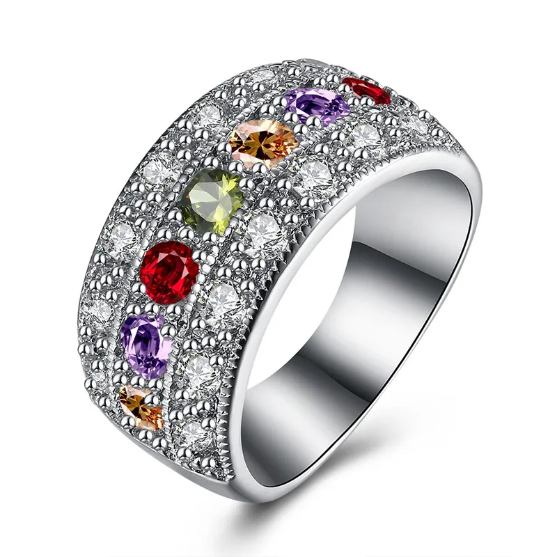 JEXXI New Style High Quality Ring Micro CZ Crystal Pave