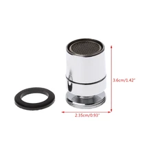 Хромированный 24 мм латунный Регулируемый поворотный водосберегающий кран насадка Носик аэратор резьба M24 мужской