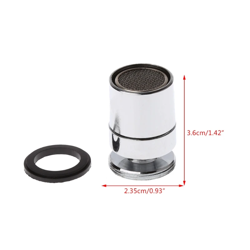 

Chromed 24mm Brass Adjustable Swivel Water Saving Tap Nozzle Spout Aerator Thread M24 Male