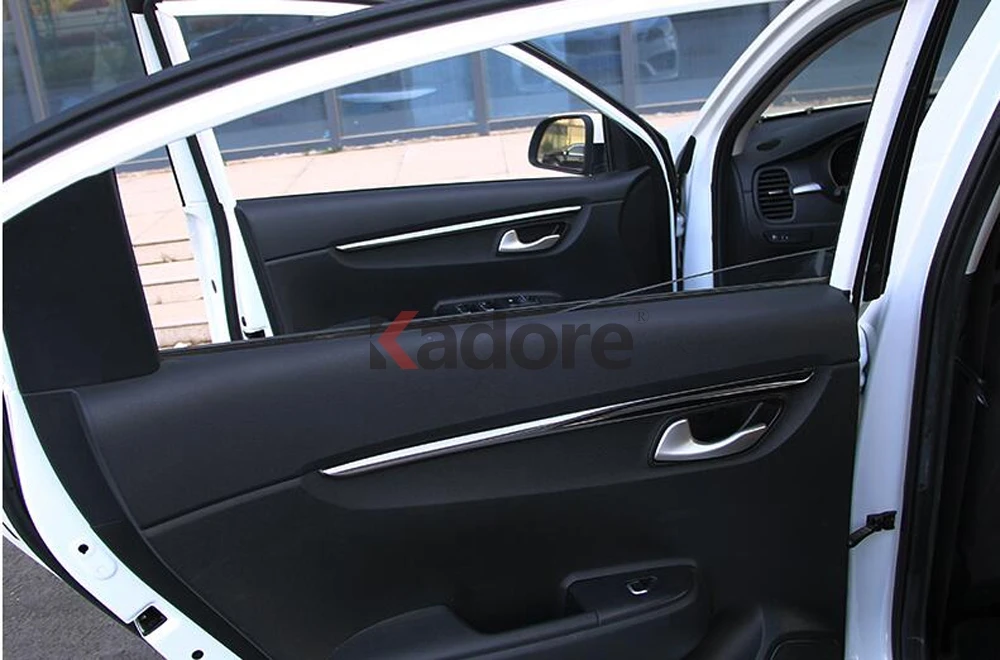 Для Kia Rio 4 X-line отделка автомобильной двери литье Крышка отделка полосы защитные Наклейки интерьерные аксессуары