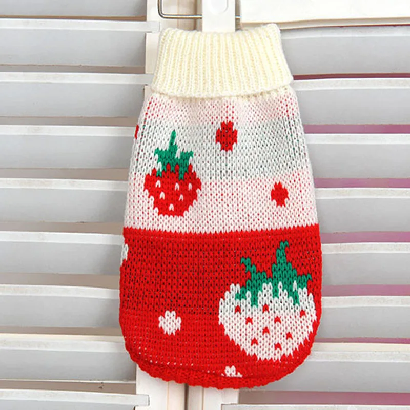 Свитер для собаки Рождественская одежда Мягкая вязаная зимние теплые кошачьи