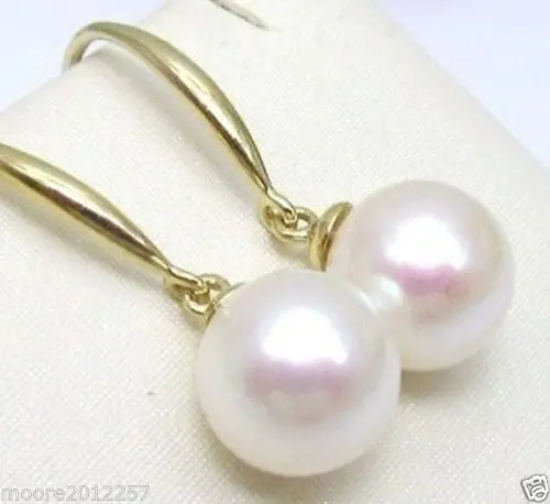 

Free Shipping >>>> Fashion nice AAA 9-10 mm south sea white pearl earring