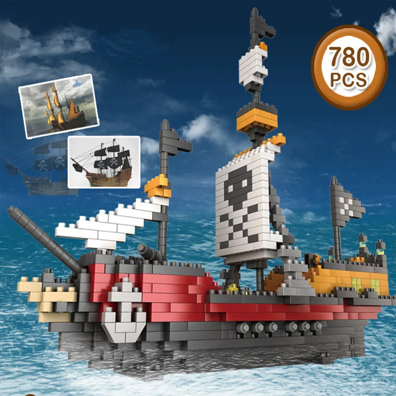 Model Building Blocks Pirates Ship 780pcs Black Pearl Building Blocks Sets Christmas Gifts Toys Miniature building blocks Model Building Blocks Pirates Ship 780pcs Black Pearl Building Blocks Sets Christmas Gifts Toys Miniature building blocks