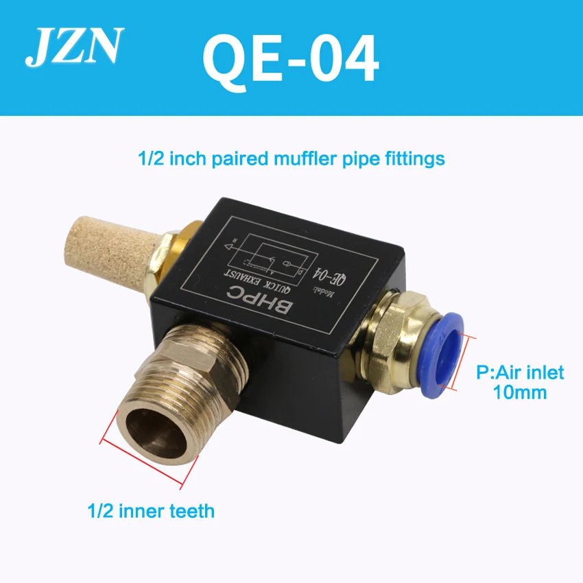 

Free shipping ( 1 PCS ) QE-04 with 10MM connector, BHPC pneumatic exhaust valve QE-02/03/04/05 quick exhaust valve deflation